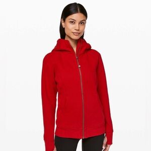 Lululemon Scuba Full Zip Hoodie Dark Red